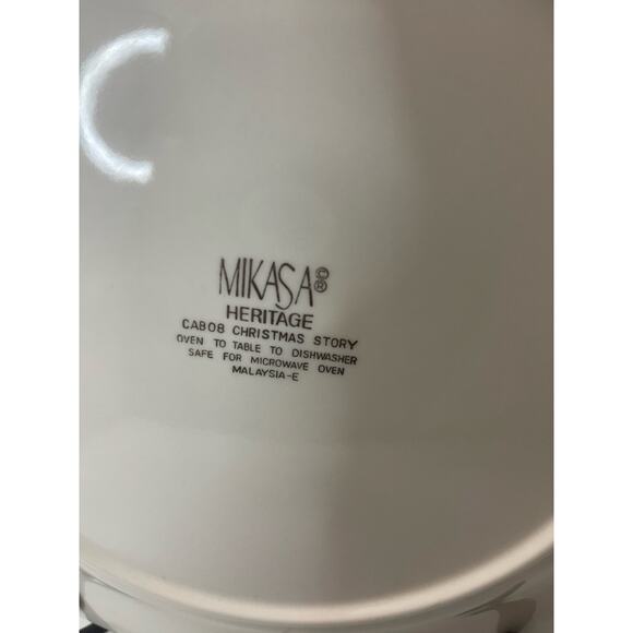 Mikasa Christmas Story CAB08 Round Chop Serving Platter Plate 12 3/4" - Picture 7 of 7